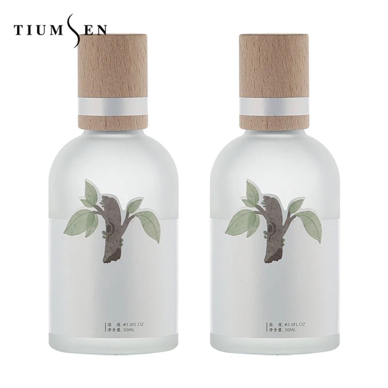 light blue perfume bottle