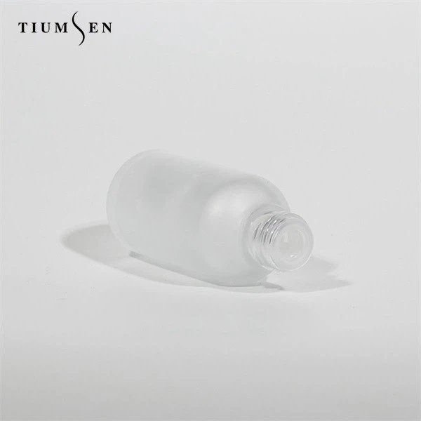 Glass Boston Round Bottles With Dropper Cap