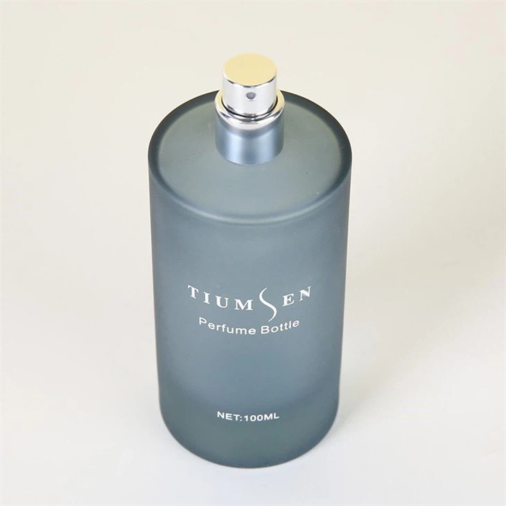 blue color perfume bottle