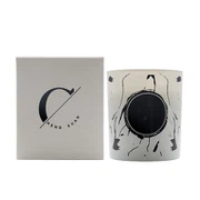 Pots de bougies blanc mat